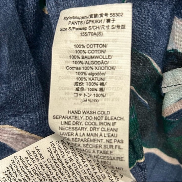 Tory Burch Floral Jogger Pants | Size S/P - Picture 5 of 5